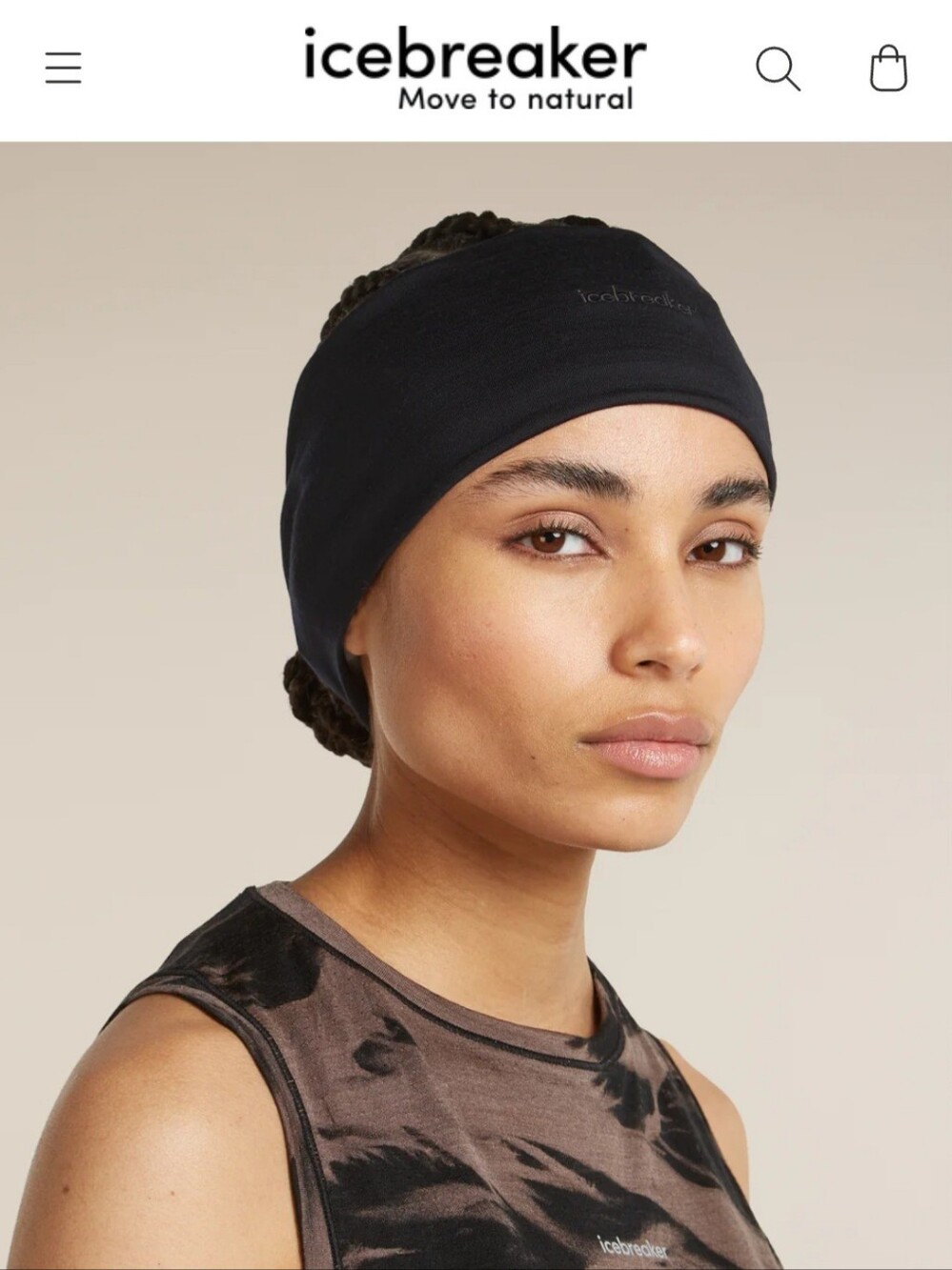 Icebreaker Black Performance Headwrap